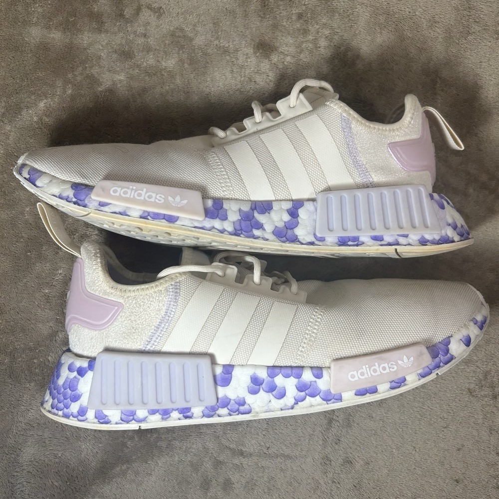 Adidas NMD R1 Cloud White Purple Tint Scale Women's Size 9.5 Sneakers GW5694